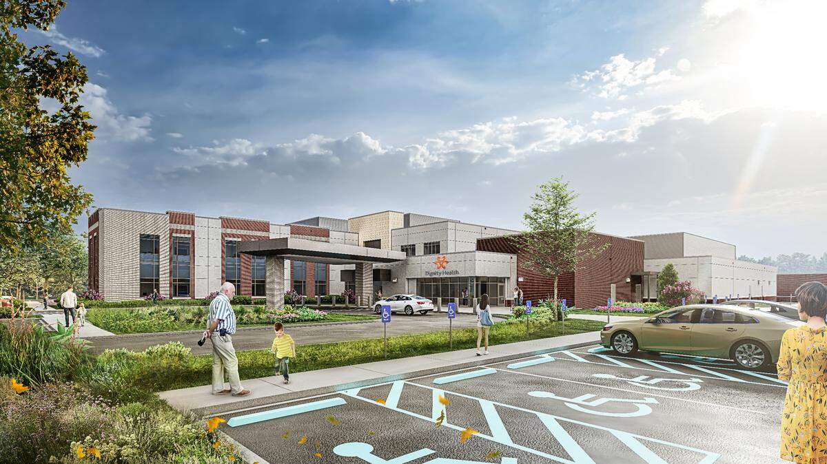 Rendering of the new inpatient rehabilitation hospital slated for construction at Arroyo Grande Community Hospital.