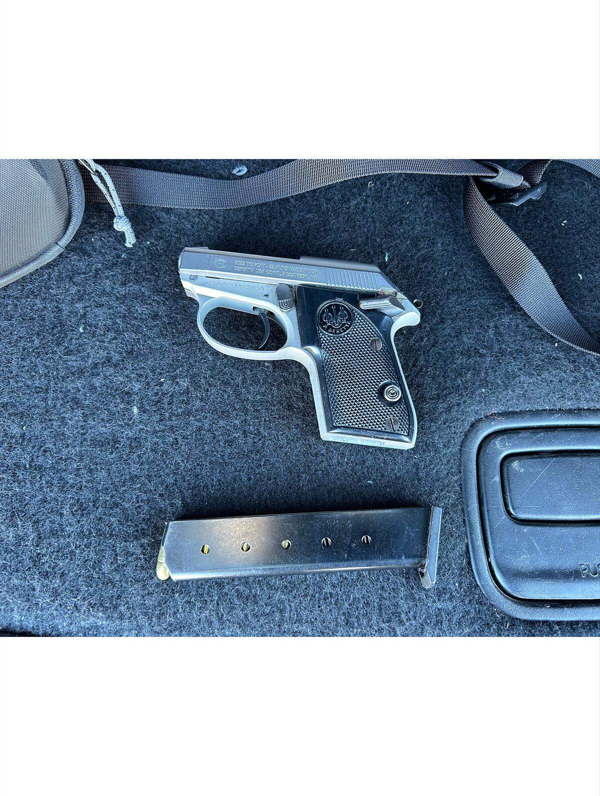 These weapons were found by Monterey County Sheriff’s Office deputies when they arrested Junior Trino Godinez, 33, of Pacoima Tuesday, Oct. 28, 2025, on suspicion of attempted burglary of a Bradley home, having a concealed firearm and probation violation.