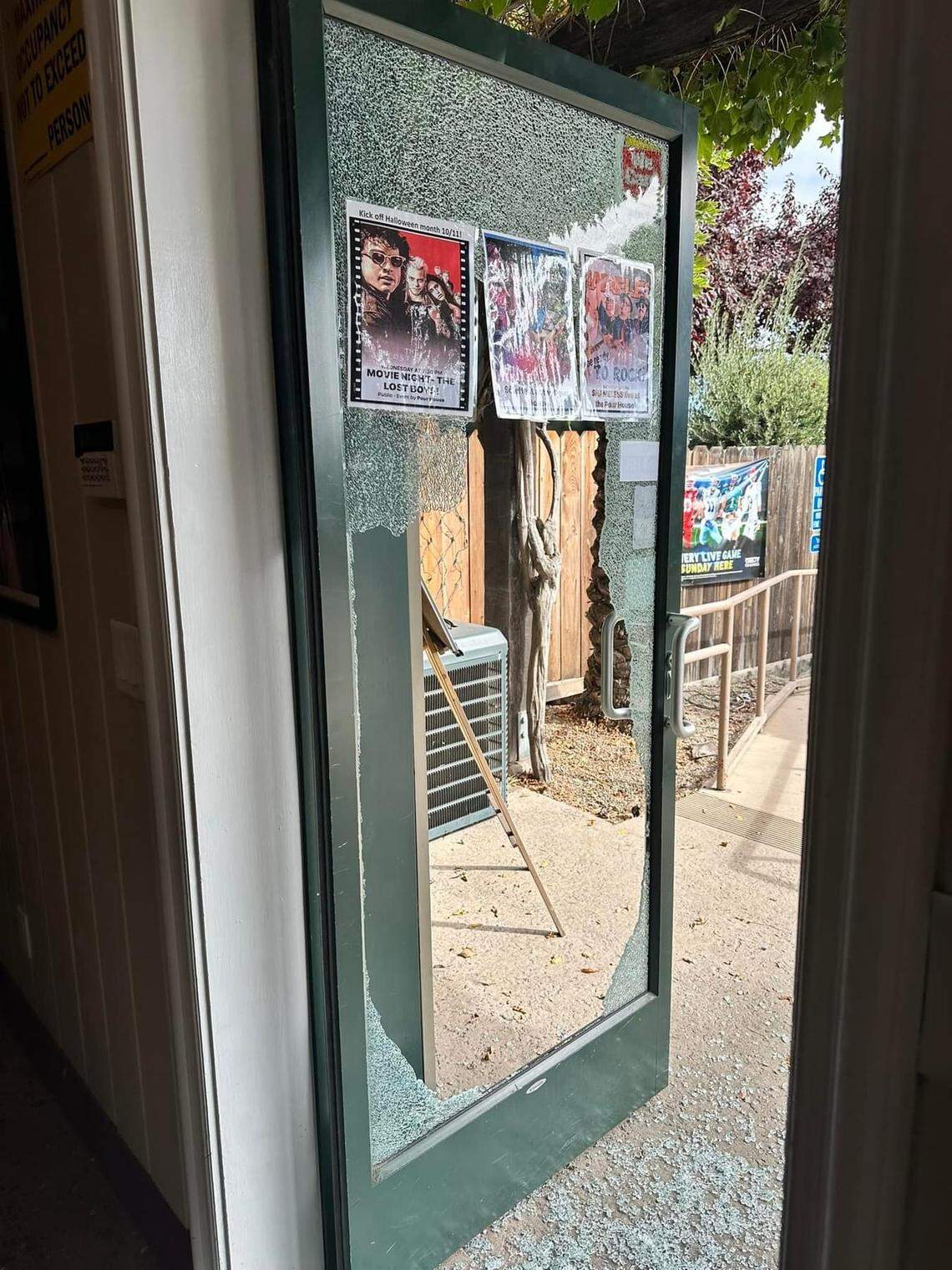 A man broke into the Pour House in Paso Robles on Oct. 10, 2023, by smashing the front door. He made off with wine and hats.