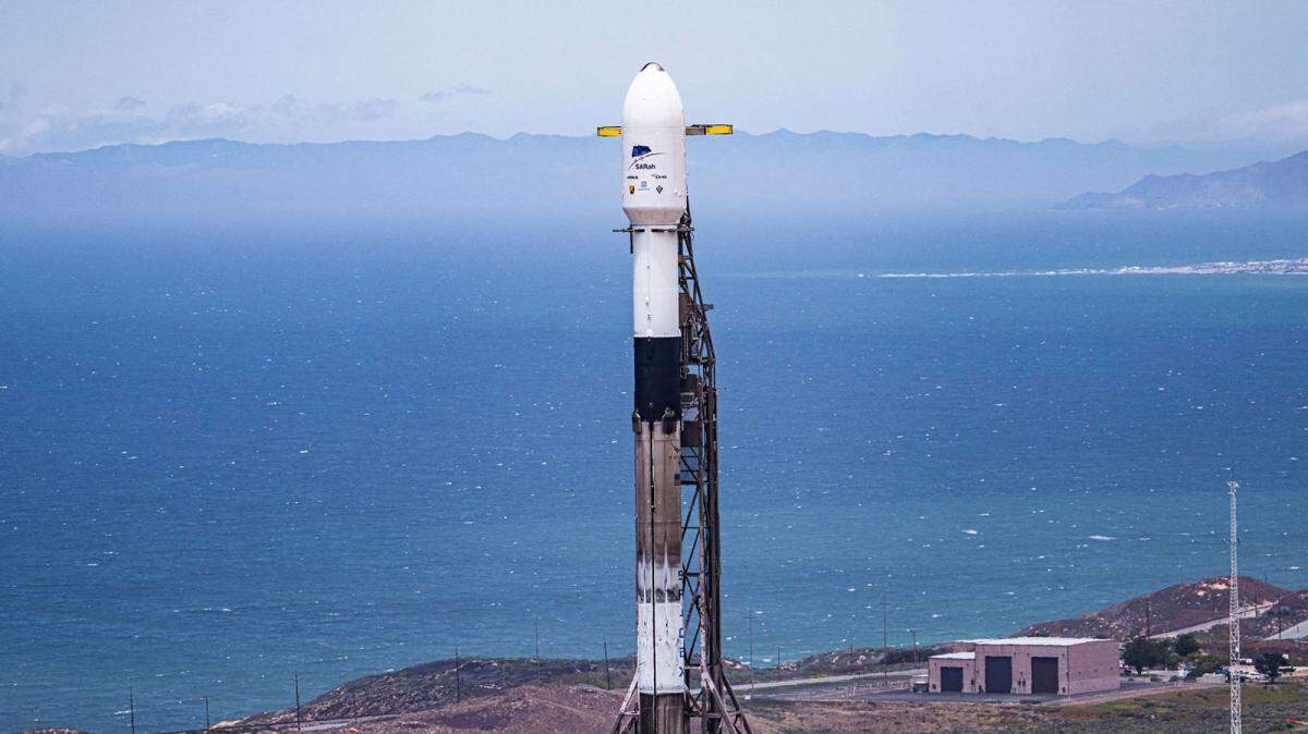 A Falcon 9 rocket soon will deliver another group of Starlink satellites into orbit from Vandenberg Space Force Base near Lompoc.