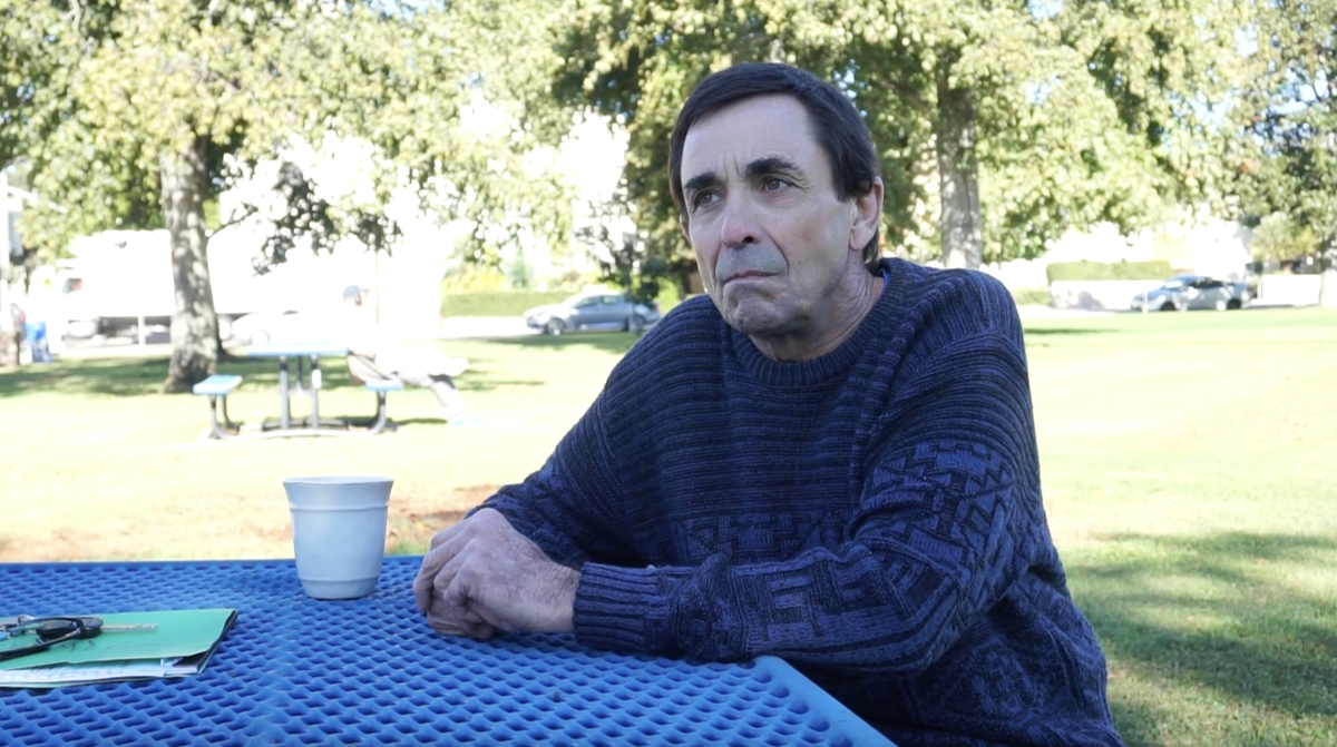 Eric Van Hovore, 60, was unhoused from 2018 to 2022, and had difficulties connecting to support services without a phone or internet connection. Van Hovore now lives in Transitions-Mental Health Association-owned congregate supportive housing.