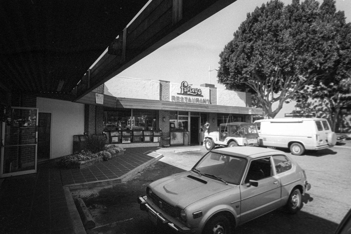 There were seven newspaper racks outside Farley’s Family Restaurant when it closed. The restaurant was founded in 1959 and was the anchor for a corner strip of business. It sold to the French family and the area was later transformed by the Copelands into the Downtown Centre. Photo from Feb. 25, 1986.