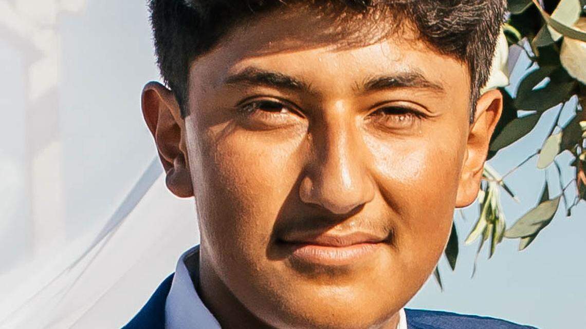 Shiloh Degadillo at his sister’s wedding.