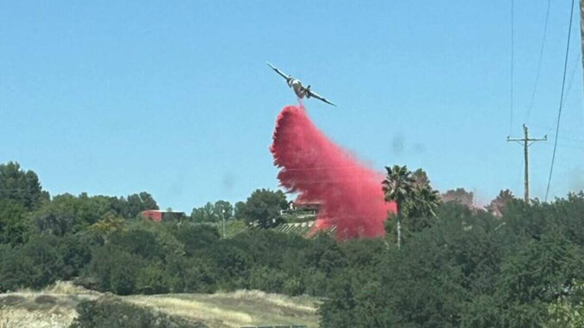 Cal Fire responded to a vegetation fire in the 6000 block of Hog Canyon Road in northern San Luis Obispo County on Wednesday, April 29, 2026.