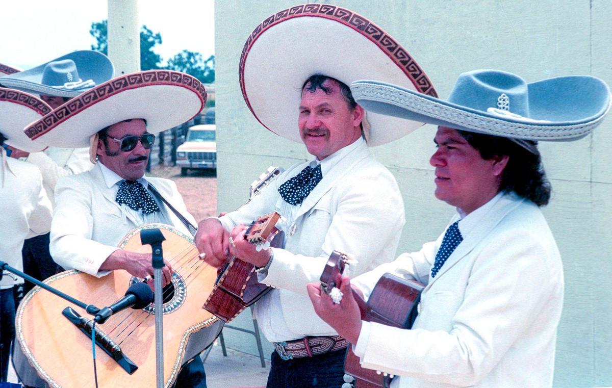 Mariachi Jalisience provides live music at the arena. A charreada, or Mexican rodeo, was held at Nipomo Regional Park on May 30, 1993.