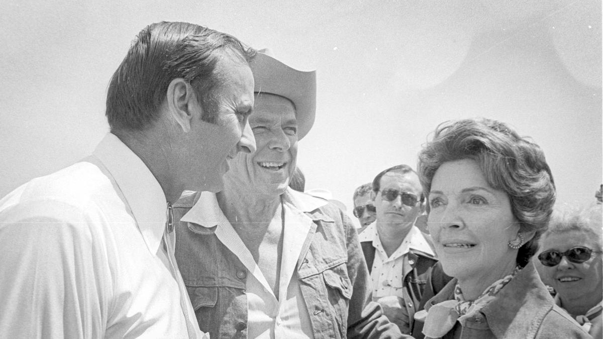 Ronald Reagan made a campaign stop at River Road Ranch near Paso Robles for the Republican presidential nomination on May 29, 1976. Gerald Ford would be the nominee that year.