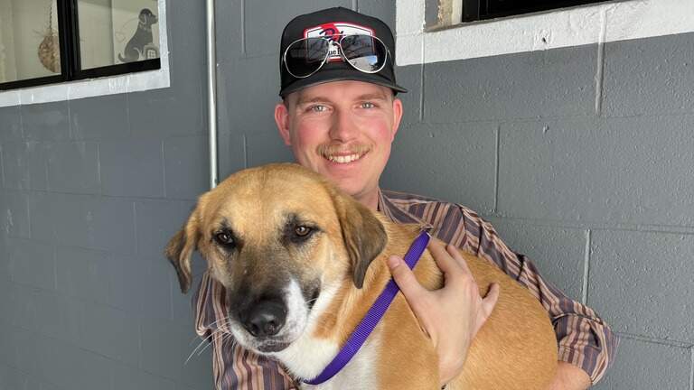 SLO County Army specialist reunites with dog he met while serving in Kuwait