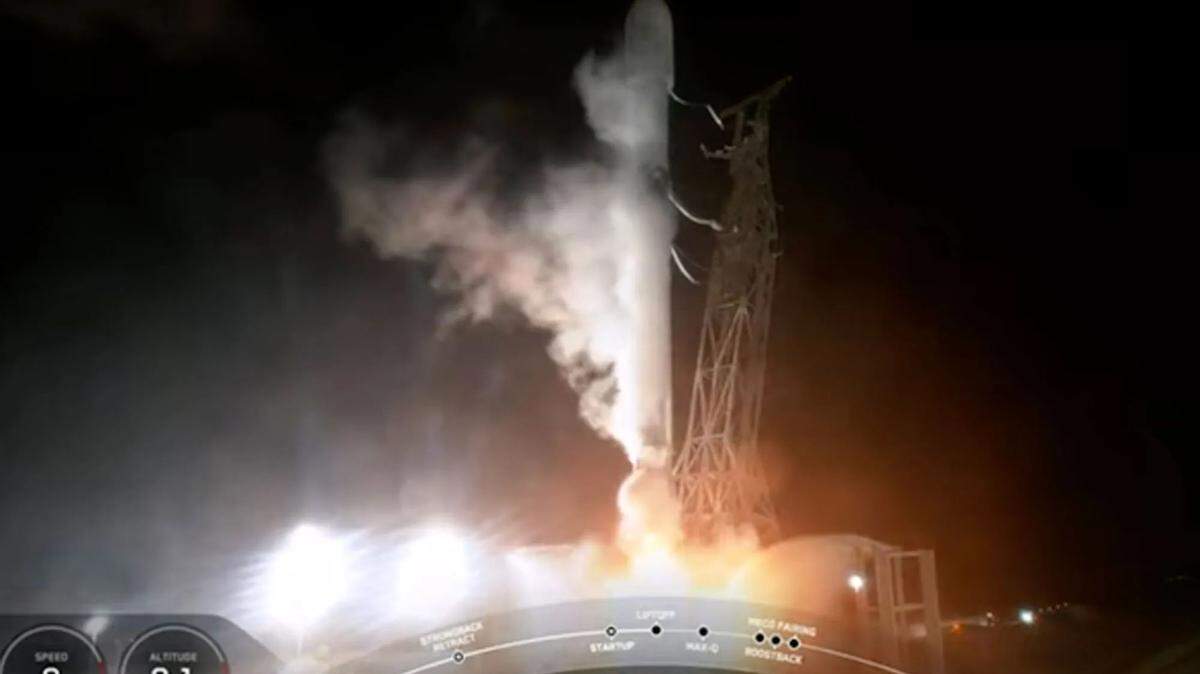 An eclectic collection of payloads, including a satellite built in Santa Barbara plus cremated remains of people and cats, rocketed away from Vandenberg Space Force Base near Lompoc on Friday, April 14, 2023.