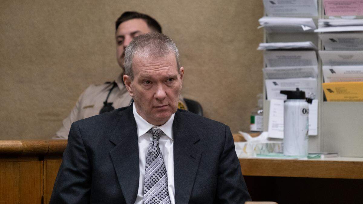 Stephen Deflaun listens to the trial against him in San Luis Obispo Superior Court on Apr. 25, 2023.
