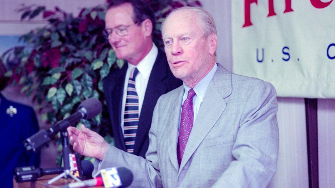 Former U.S. President Gerald Ford is shown in this 1997 file photo.