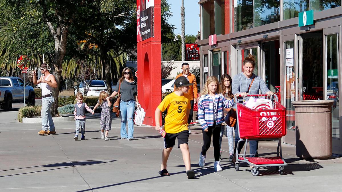 It’s Black Friday at the Target store in San Luis Obispo. Many people were just regular shopping.