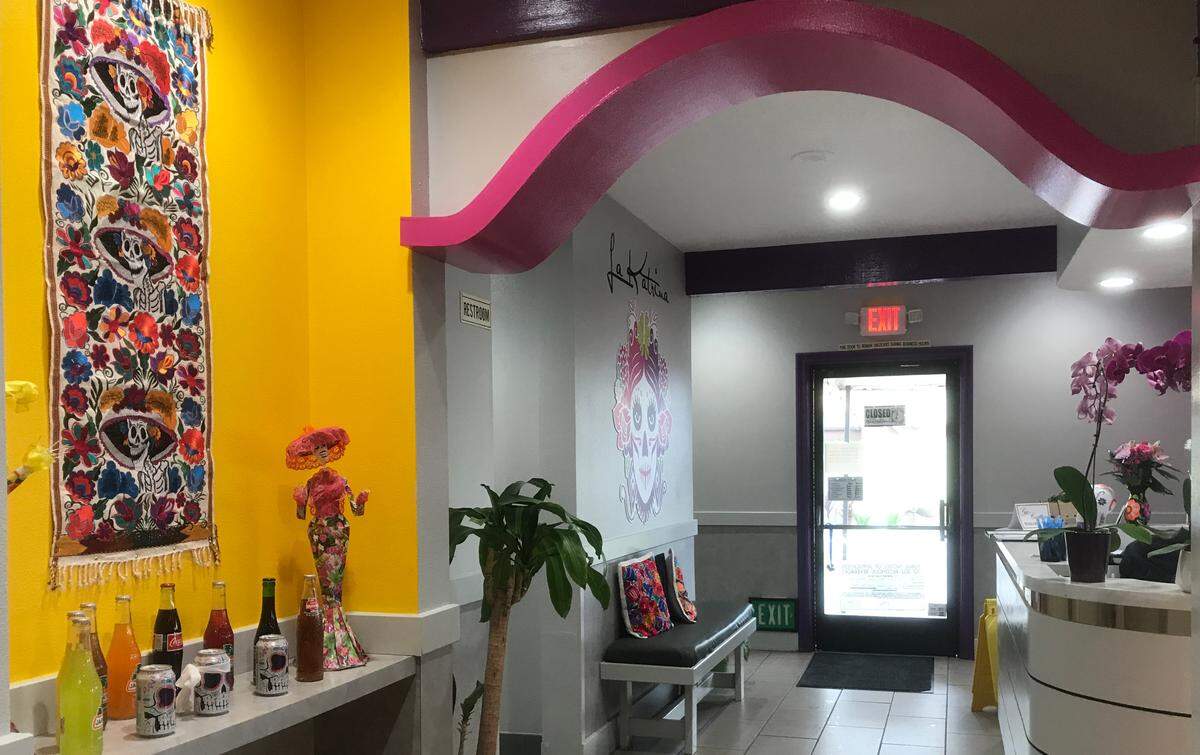 A brightly decorated foyer welcomes diners at the new La Katrina Cocina at 500 Embarcadero in Morro Bay.