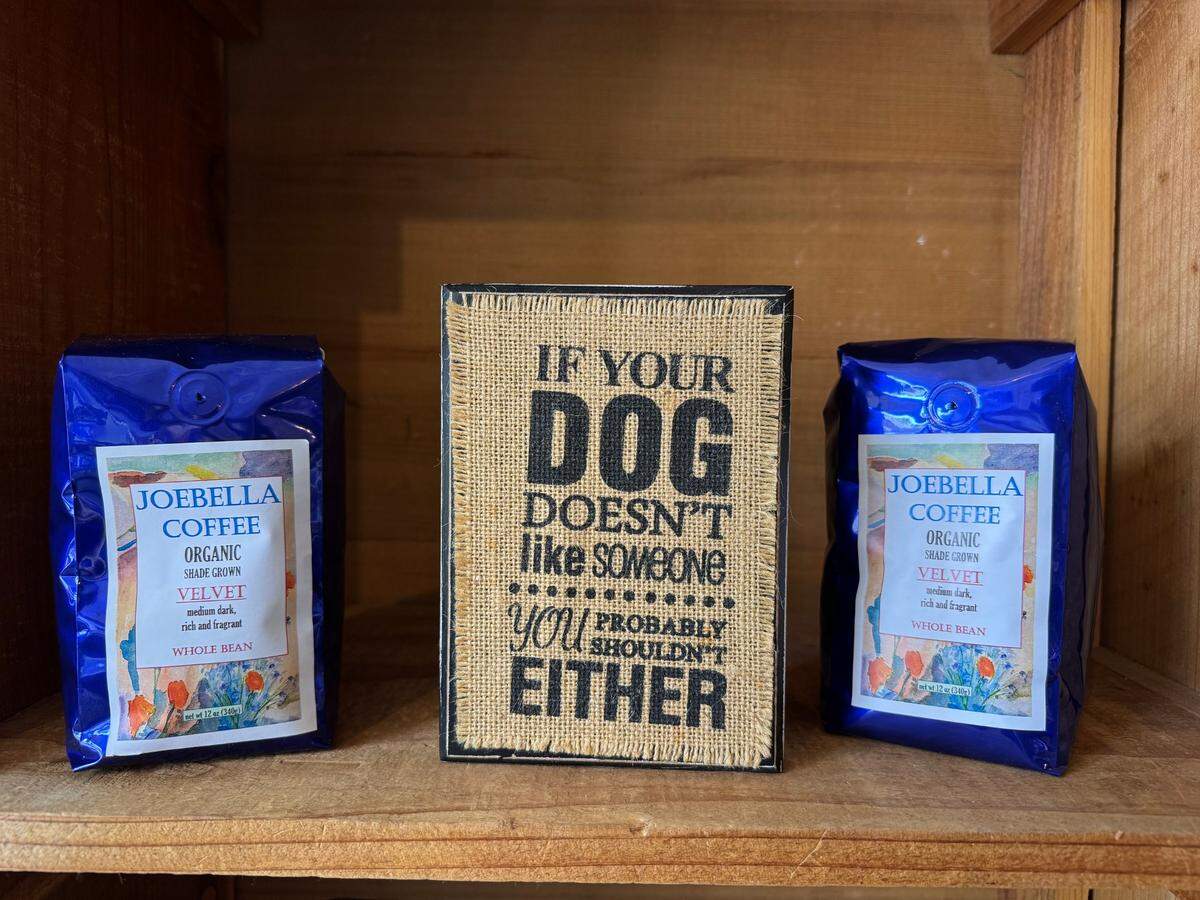 Top Dog Cafe Bar in Morro Bay sources its coffee beans from Jobella Coffee Roasters, a local San Luis Obispo County coffee producer with shops in Atascadero and San Luis Obispo.