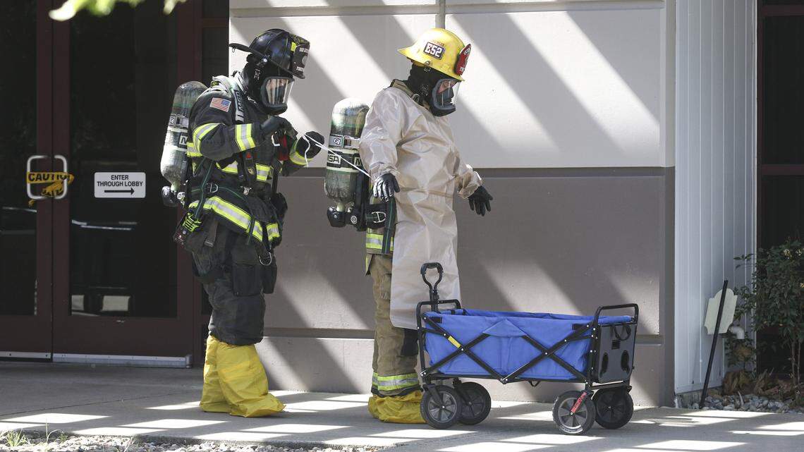 Emergency crews respond to hazmat call at SLO blood donation center