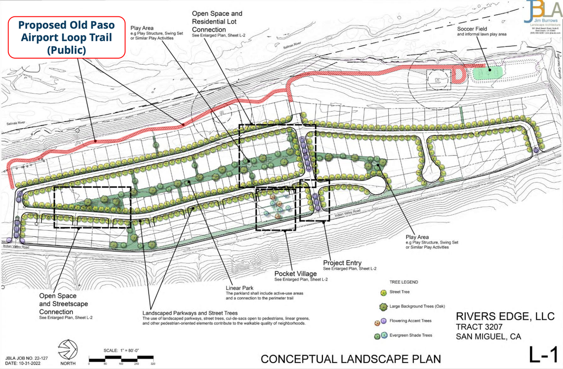 Applicant David Crabtree is looking to construct a 181-residential parcel housing development in San Miguel.