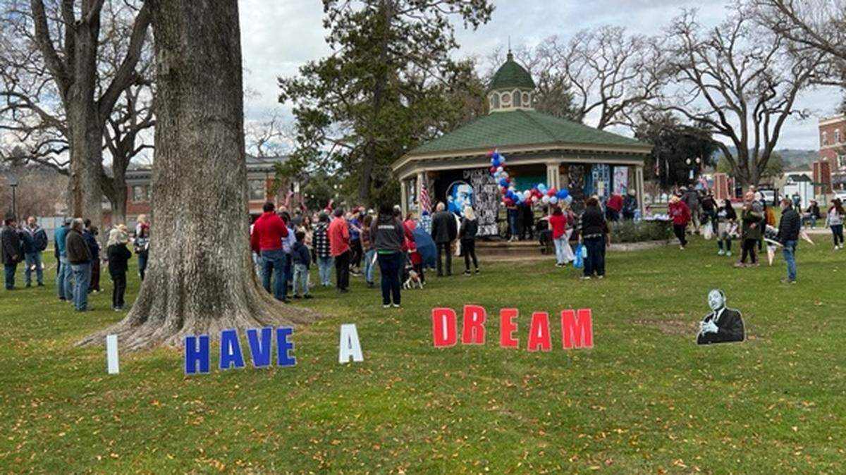 Community members gathered at Downtown City Park in Paso Robles to celebrate Martin Luther King Jr. Day on Jan. 17, 2022.