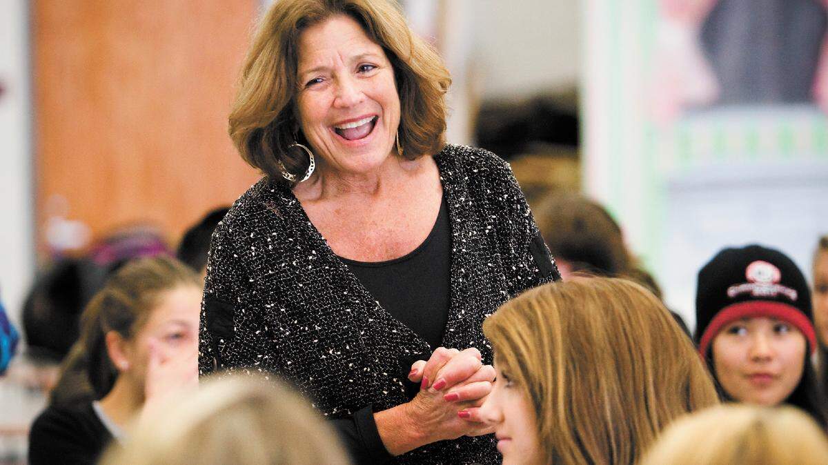 Drama teacher Robyn Metchik’s energetic personality fills the room as she talks to students during a recent class at Nipomo High School. ‘I’m an emotional wreck,’ she says, ‘because I’m leaving this chapter behind.’