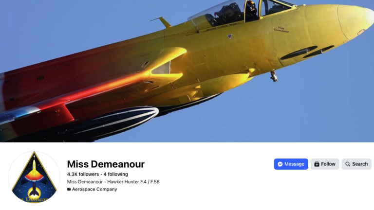 Jet lost off SLO County coast was once an airshow star known as Miss Demeanour