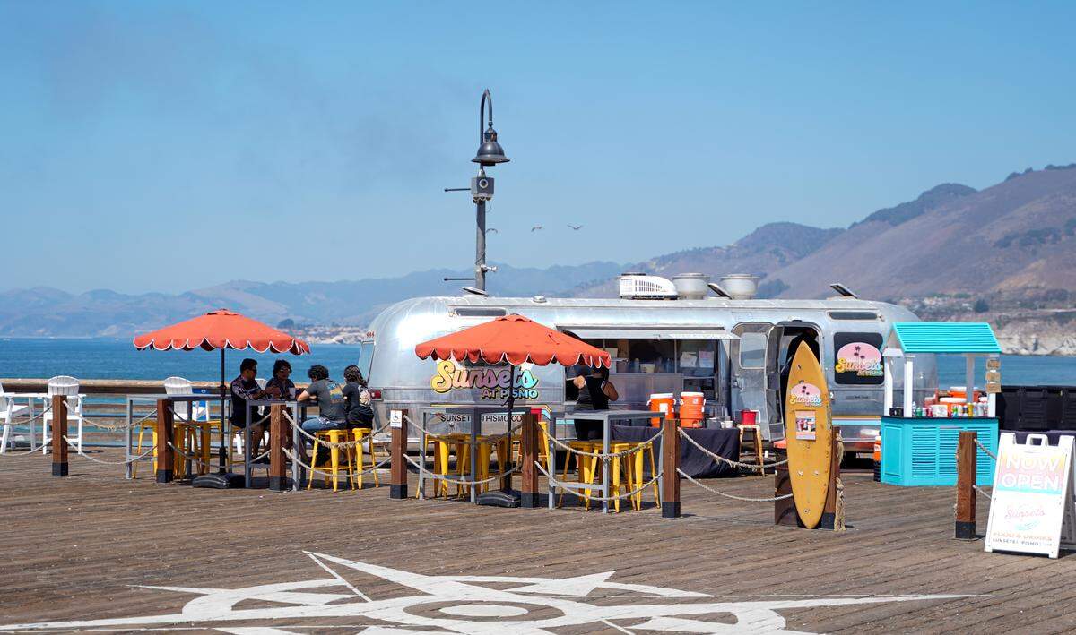 Sunsets at Pismo operates from an Airstream trailer on Wednesday, Aug. 27, 2025. Sunsets at Pismo will close permanently at the end of October due to a zoning error by the city of Pismo Beach.