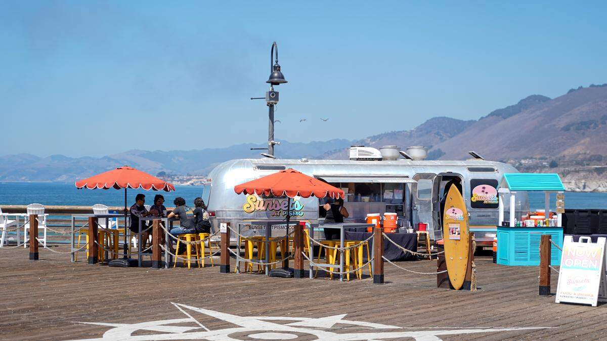 Sunsets at Pismo operates from an Airstream trailer on Wednesday, Aug. 27, 2025. Sunsets at Pismo will close permanently at the end of October due to a zoning error by the city of Pismo Beach.