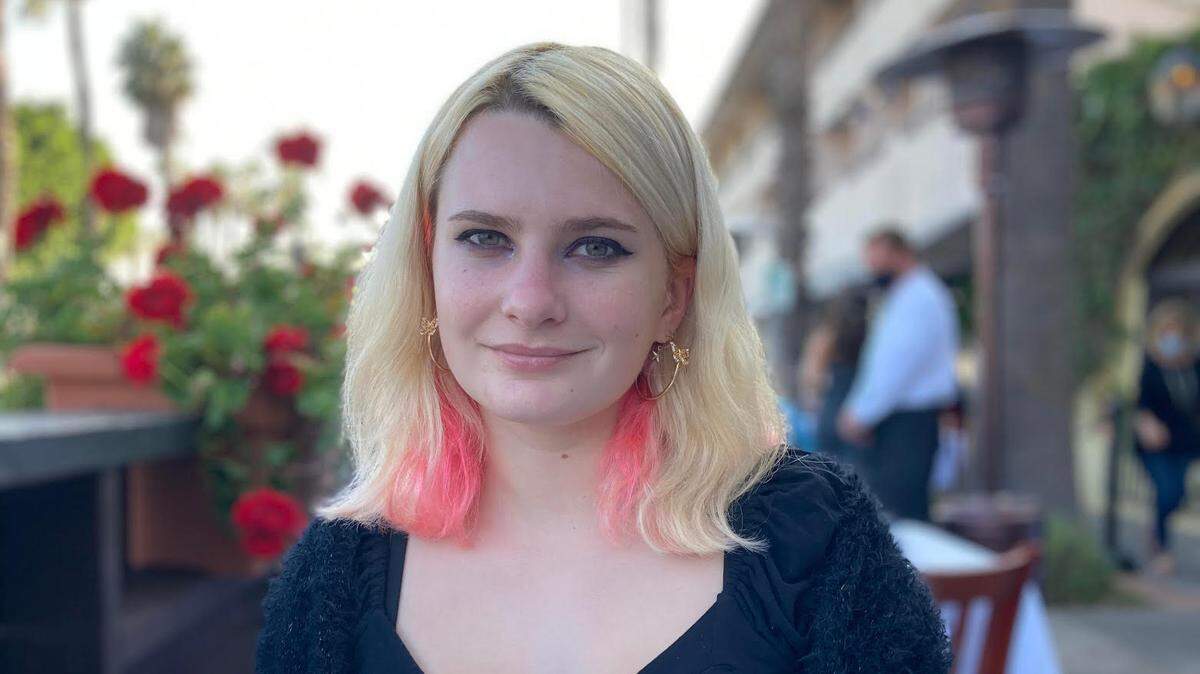 Cassidy Clark, a Cuesta College student, says job insecurity and the threat of eviction have weighed heavily on young adults during the COVID-19 pandemic.