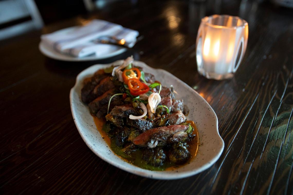 La Cosecha’s bisteca dish is a 12-ounce rib eye served with seasonal vegetables. The restaurant in downtown Paso Robles recently had a change of ownership and has a new menu featuring Spanish and Peruvian food.