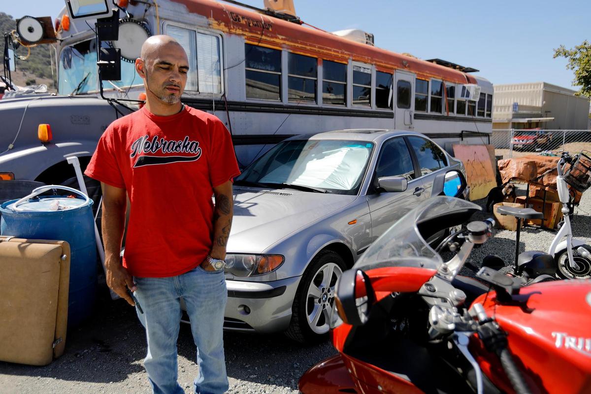 Juan Mejia, his wife and their five kids have been living out of their bus at the Oklahoma Avenue Safe Parking Site for more than a year.
