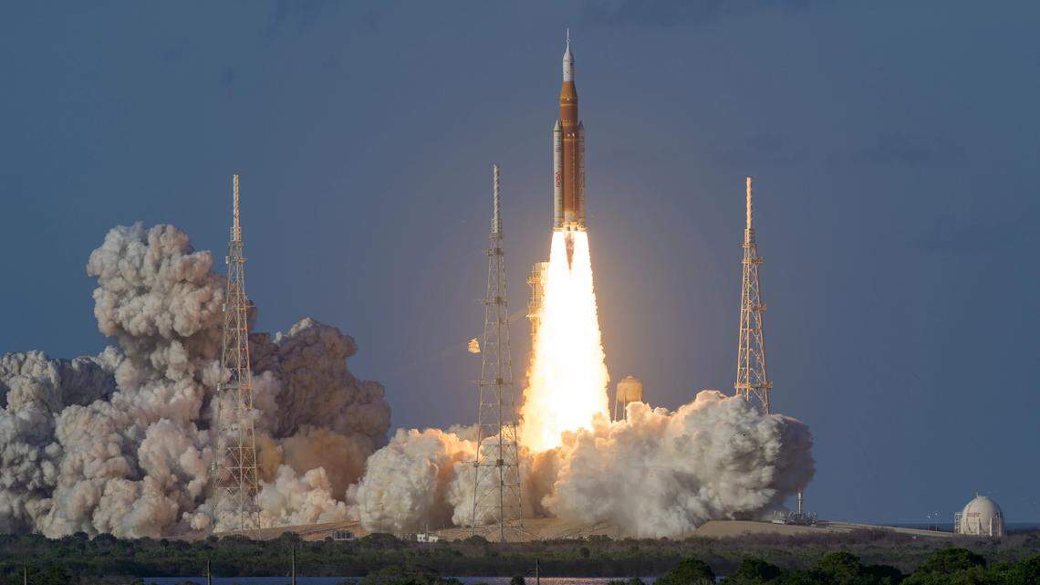 Artemis II blasts off carrying Cal Poly graduate on historic trip to the moon