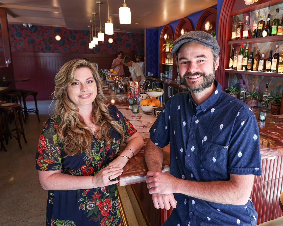 Owners Misty Orman and Brandon Ristaino are opening Condesa next door to their boutique hotel Petit Soleil, seen here on July 2, 2025.