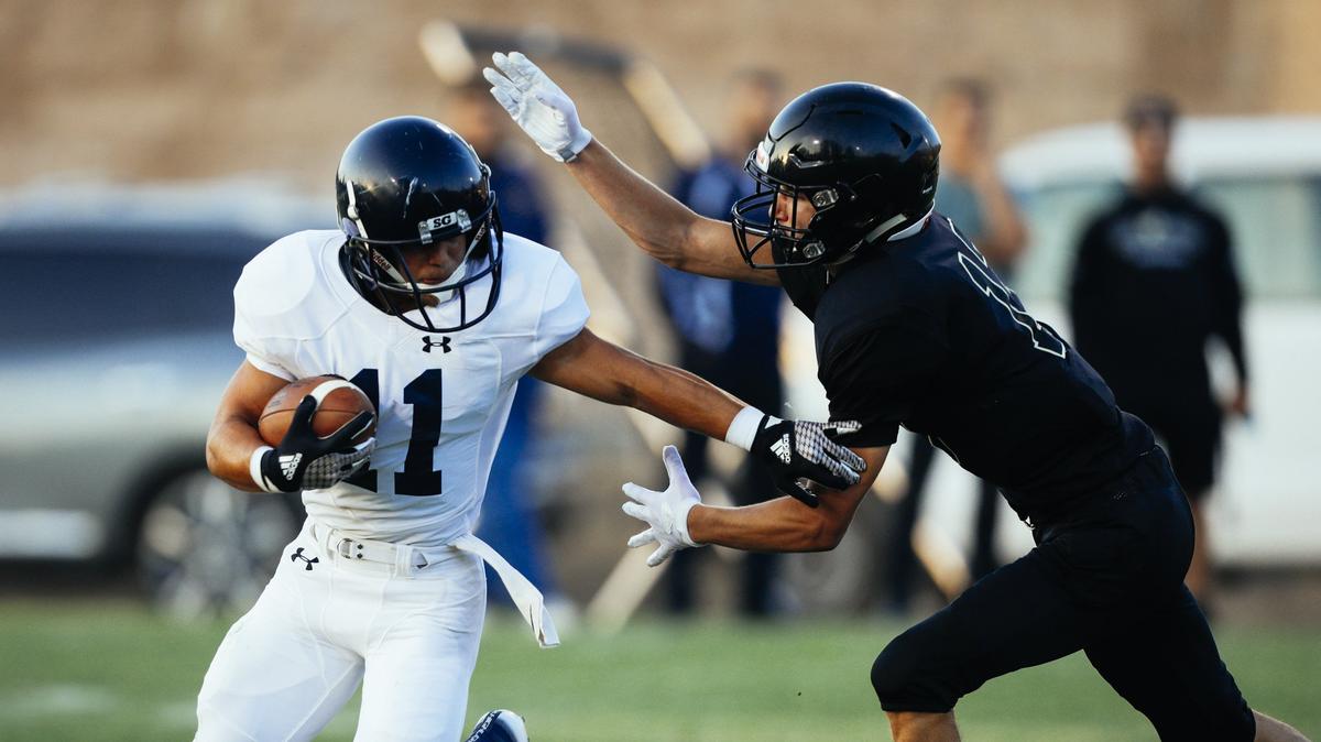 San Luis Obispo hosts Arroyo Grande in a high school football game earlier this season.