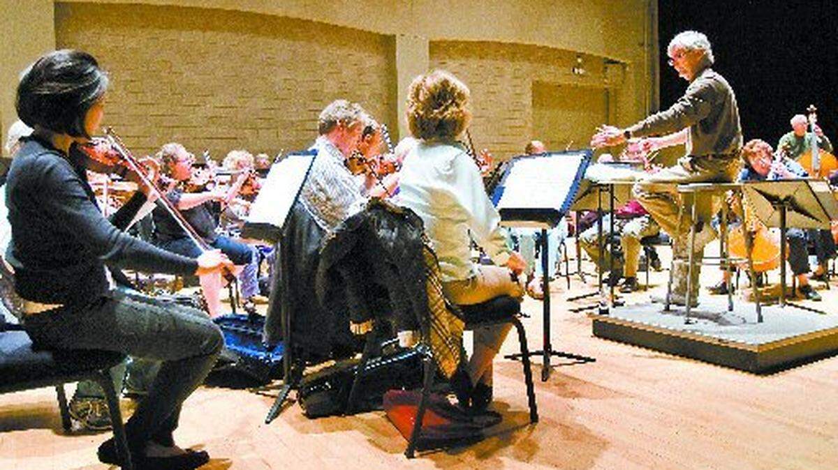 File photo of former Music Director Michael Nowak leading a San Luis Obispo Symphony rehearsal in 2011.