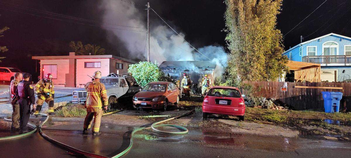 One person was injured in a late-night fire in the 1600 block of 7th Street in Los Osos on April 16.