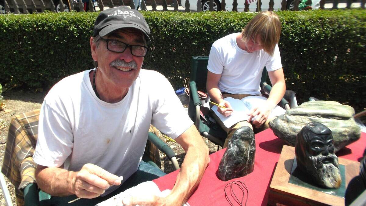 Gary Gowdy returns to the Cambria Historical Museum to demonstrate his expertise at carving jade.