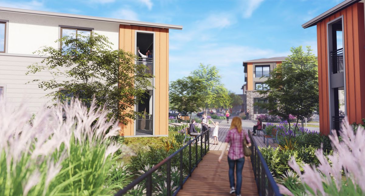Sitting on 5.2 acres of land, a new development at Dove Creek calls for 71 units of condominiums, a 20-room hotel and commercial space.