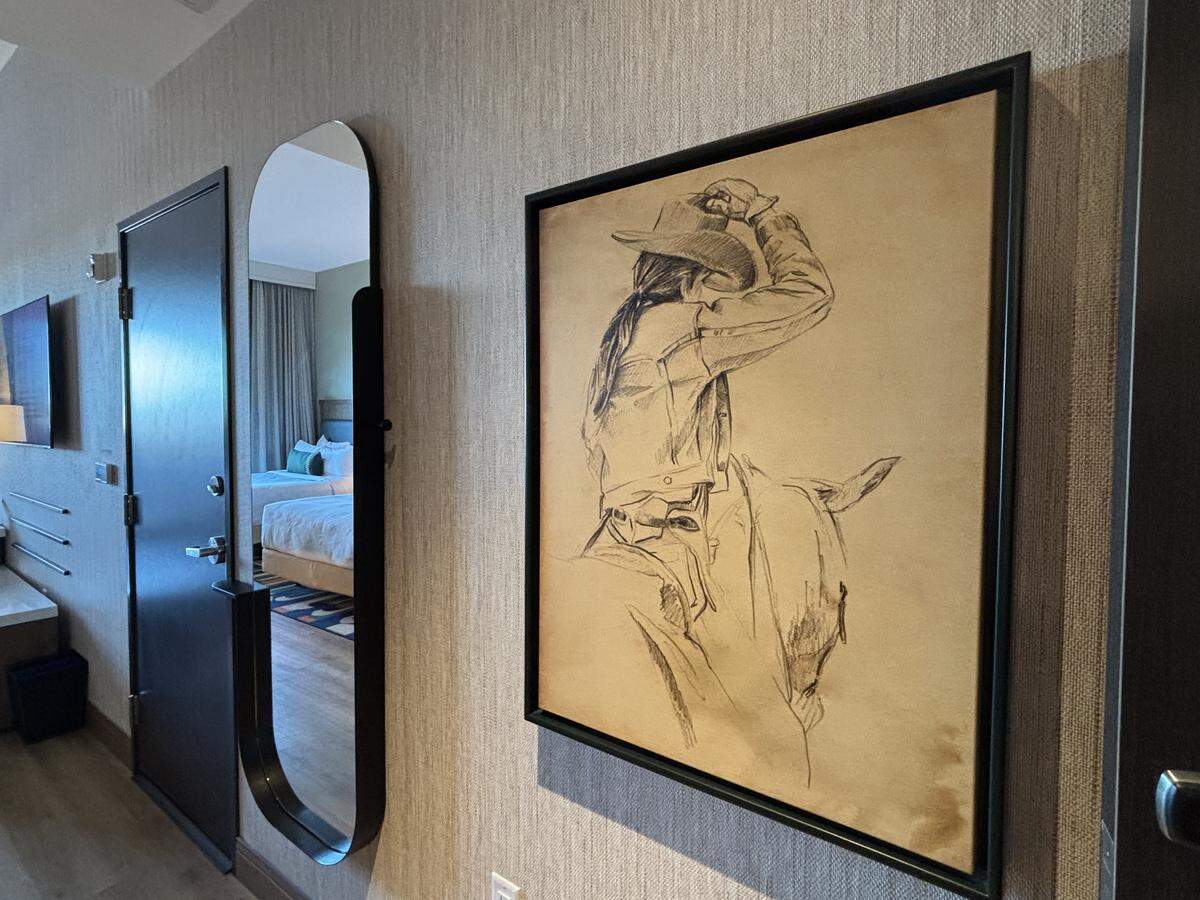 Western-style art hangs on the walls of every room inside Cambria Hotel Templeton-Paso Robles.