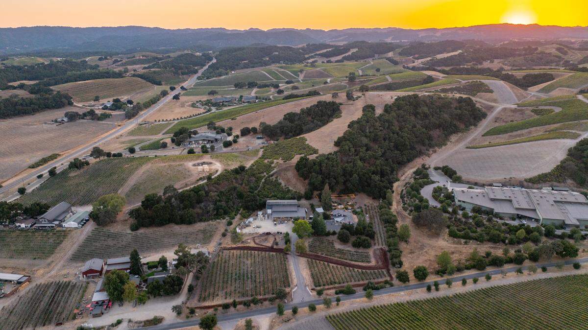 A property in Paso Robles’ Willow Creek District, located right off Highway 101, is for sale. The Midnight Cellars winery on the land is not for sale.