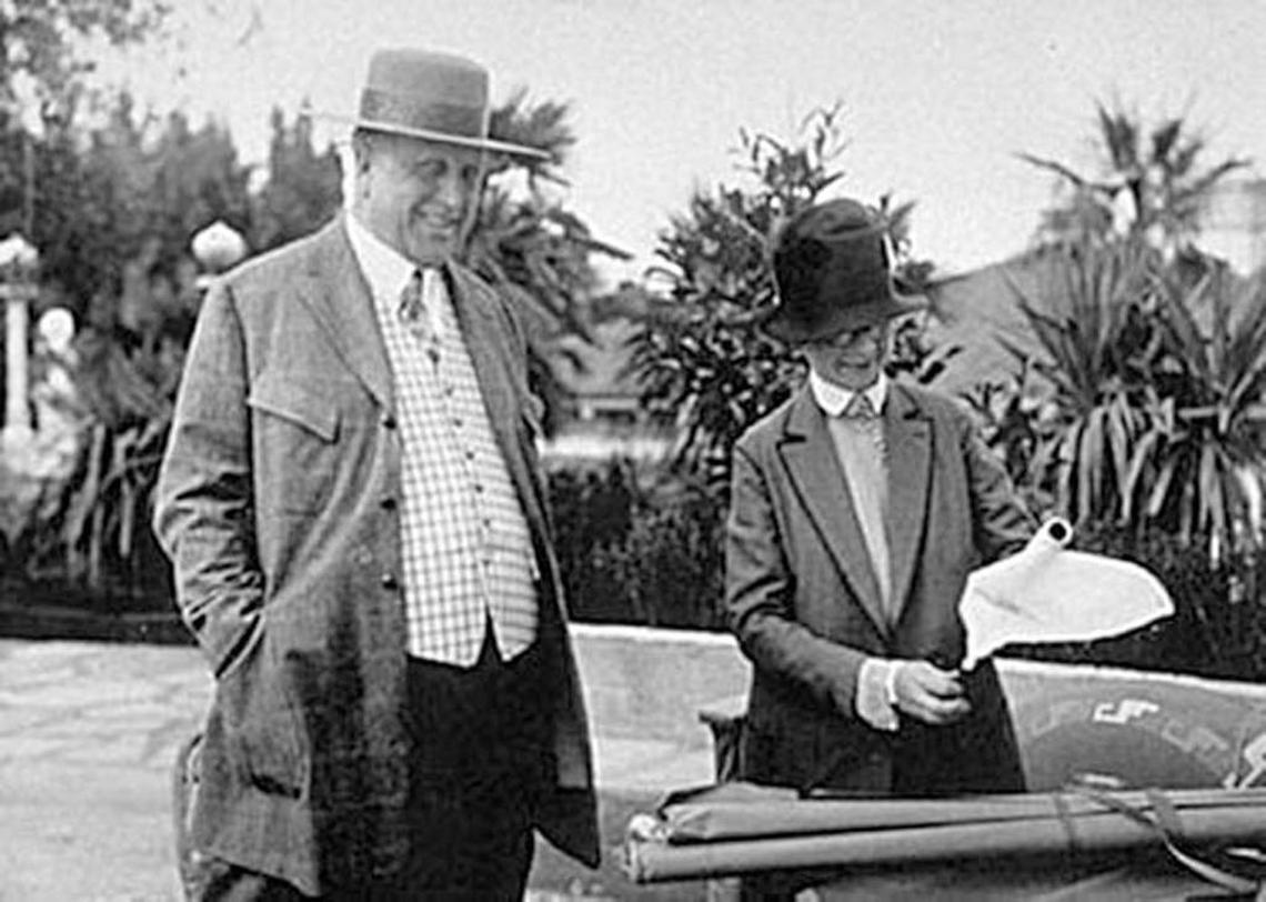 William Randolph Hearst and Julia Morgan worked together to design Hearst Castle.