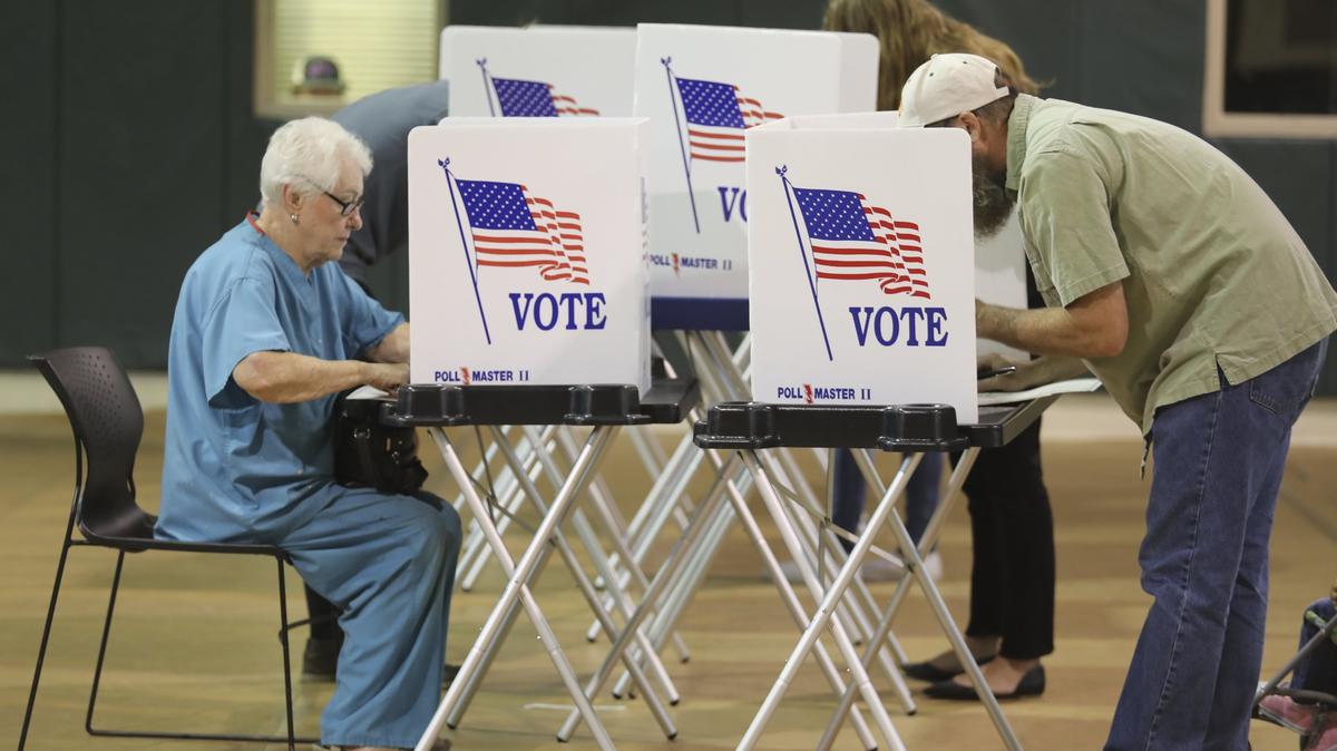 Shirley B. Thomas, left, and Steven Gerdes, both of San Luis Obispo, vote at the Ludwick Community Center in San Luis Obispo on Tuesday, June 5, 2018. A number of factors can guide the way we pick elected officials, according to retired San Luis Obispo therapist Linda Lewis Griffith.