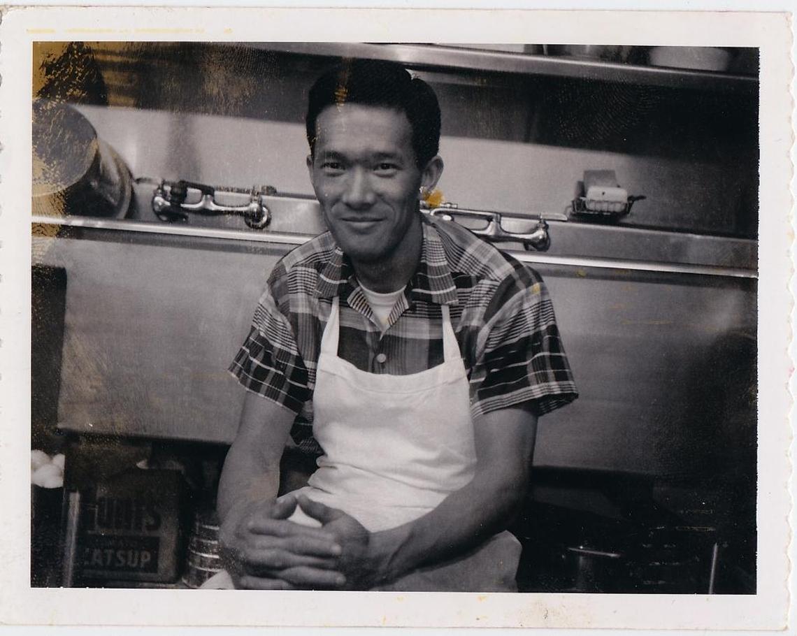 Johnny Gin, whose family started Mee Heng Low restaurant in San Luis Obispo, poses for a picture. He died at age 92 on Sept. 26, 2023.