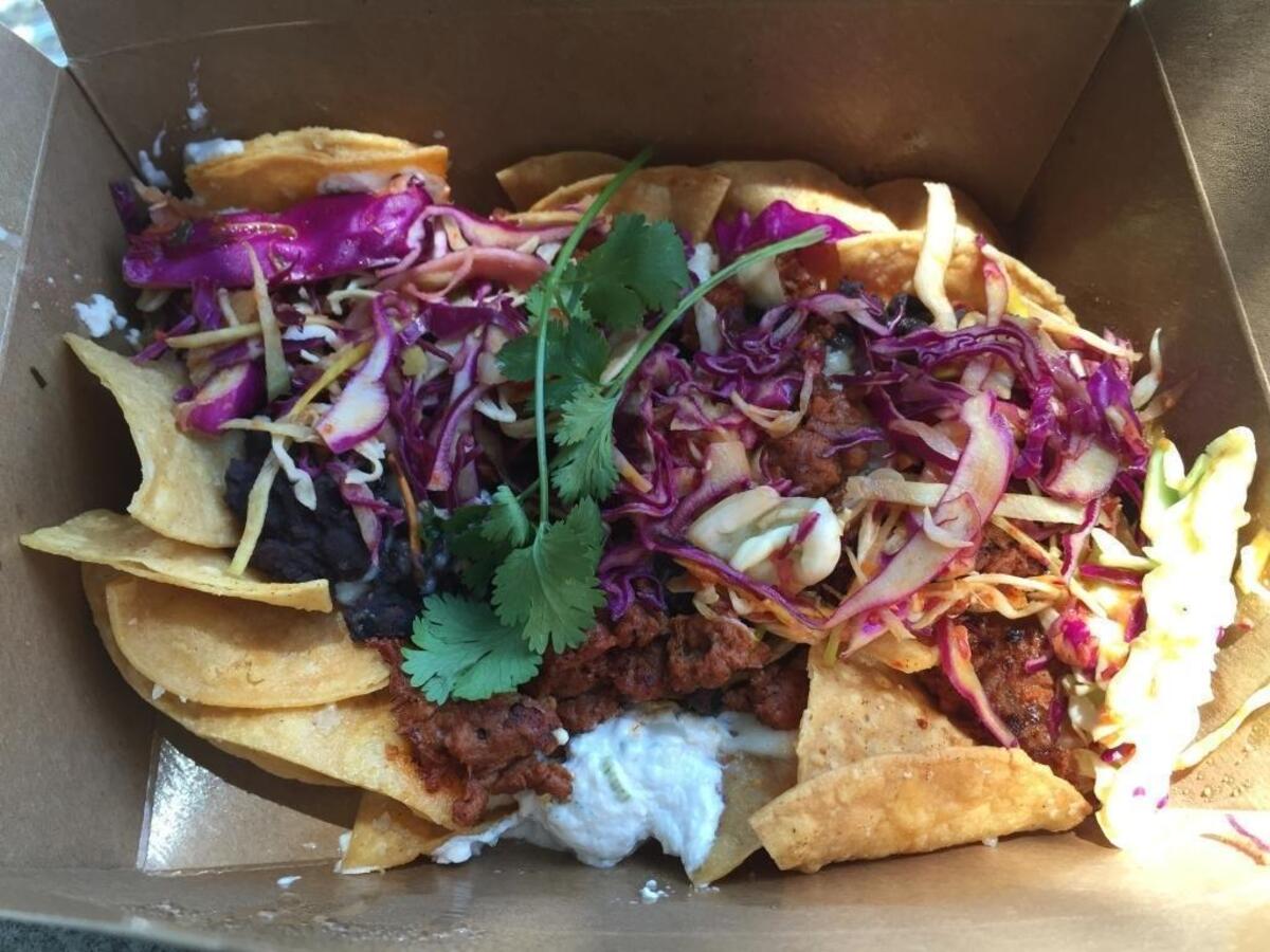 BYO Nachos from Luna Red in San Luis Obispo.