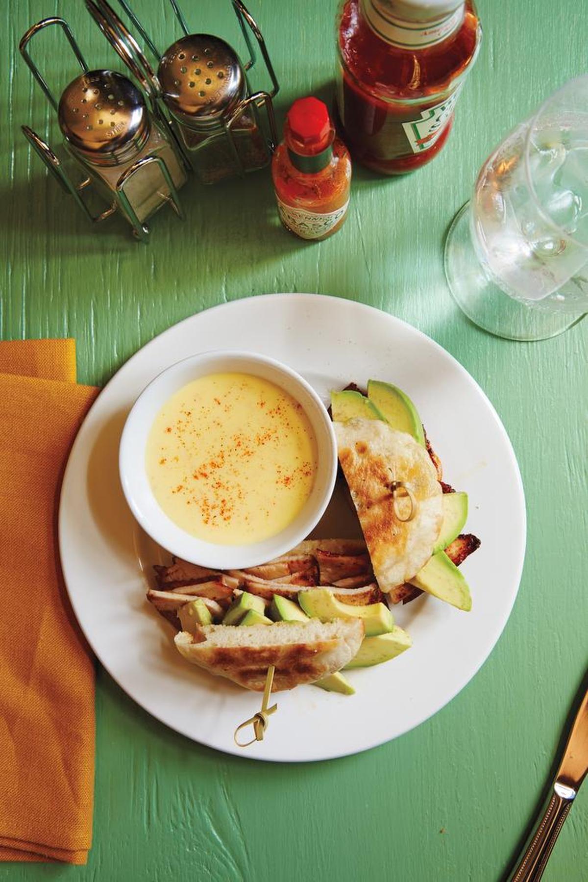 The Deetjen’s Dip sandwich is a popular menu item at Deetjen’s Big Sur Inn.