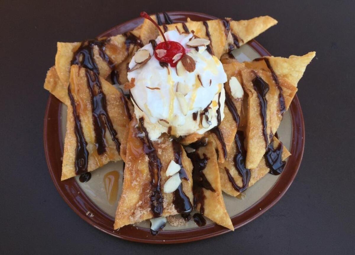 The Nacho Sundae from Old Juan’s Cantina in Oceano.