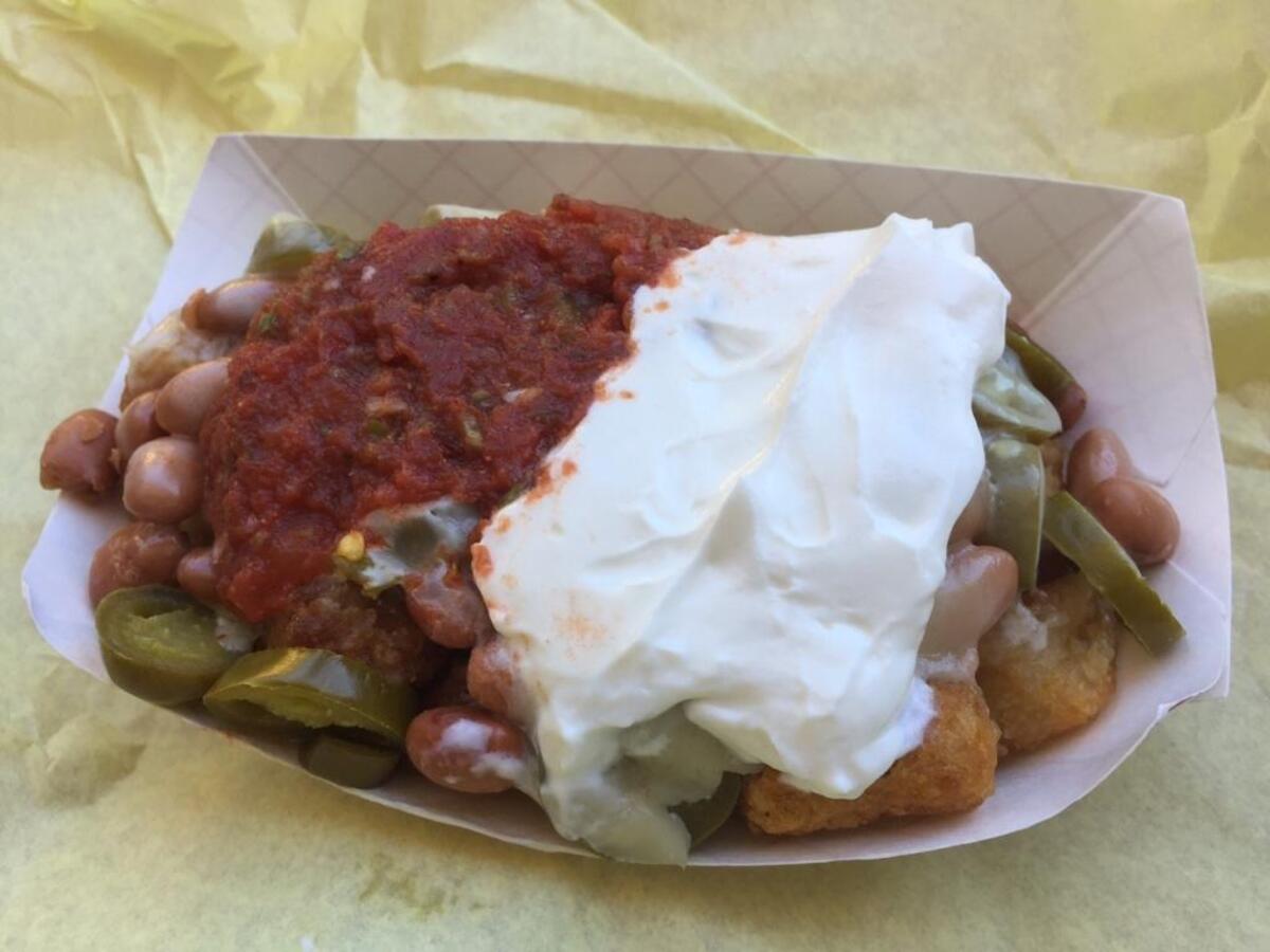 Tot-chos from Lincoln Market and Deli in San Luis Obispo.