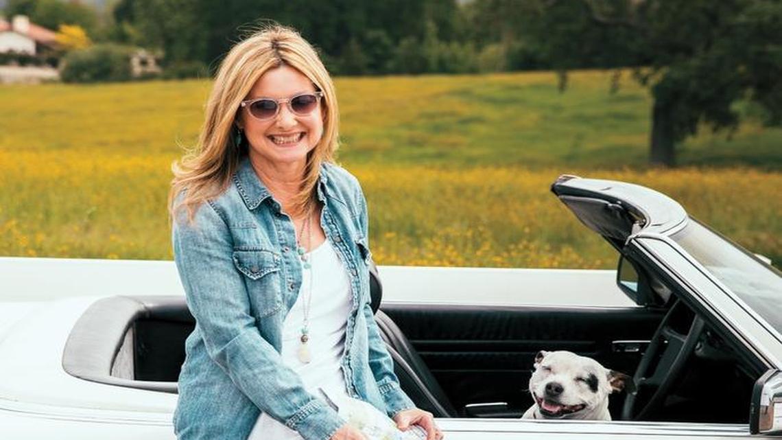 Brigit Binns, pictured with her dog Stella, takes readers on a culinary journey in her book “Eating Up the West Coast: The Best Road Trips, Restaurants, and Recipes from California to Washington.”