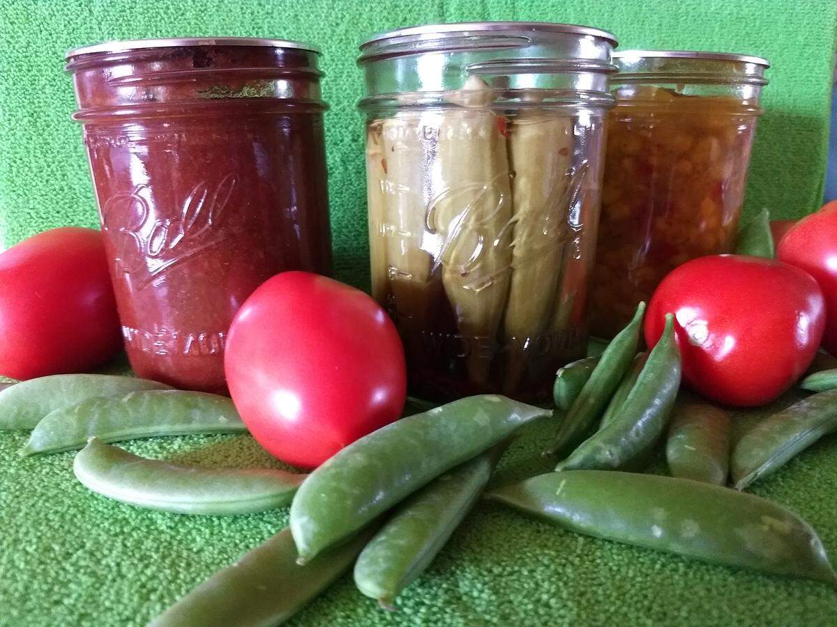 Tomato sauce, pickled okra, and confetti corn salsa are just three ways to preserve summer fruits and veggies.