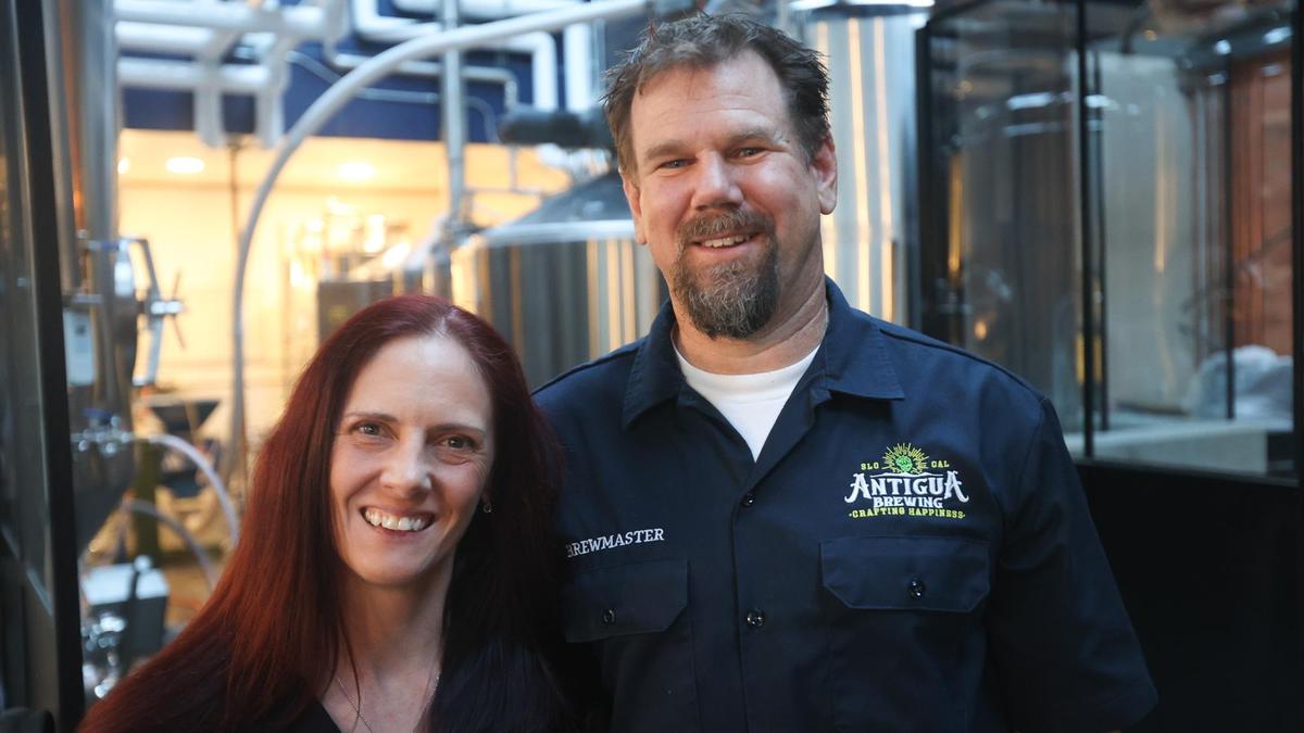 Bambi and Chris Banys are the owners of Antigua Brewing, located between the Fremont Theater and Mo’s Smokehouse BBQ on Monterey Street in San Luis Obispo.