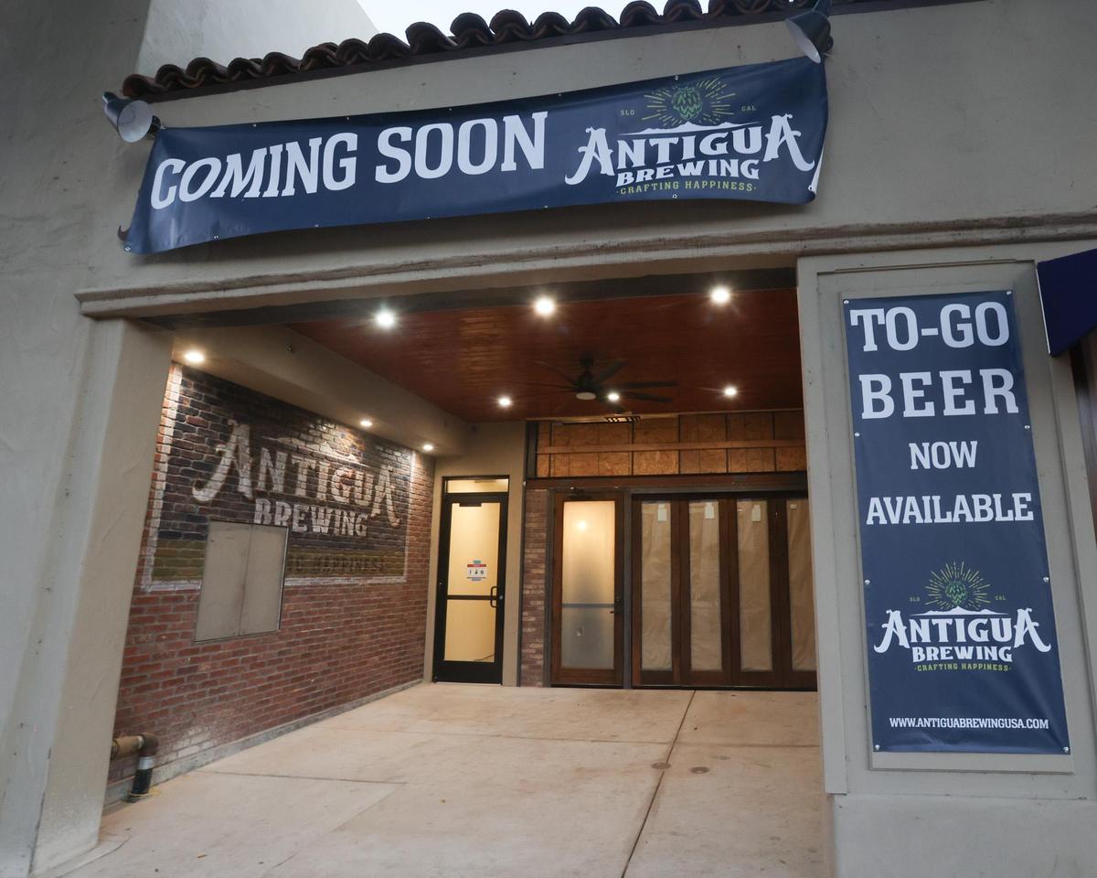Bambi and Chris Banys have opened Antigua Brewing in downtown San Luis Obispo, between the Fremont Theater and Mo’s Smokehouse BBQ on Monterey Street.