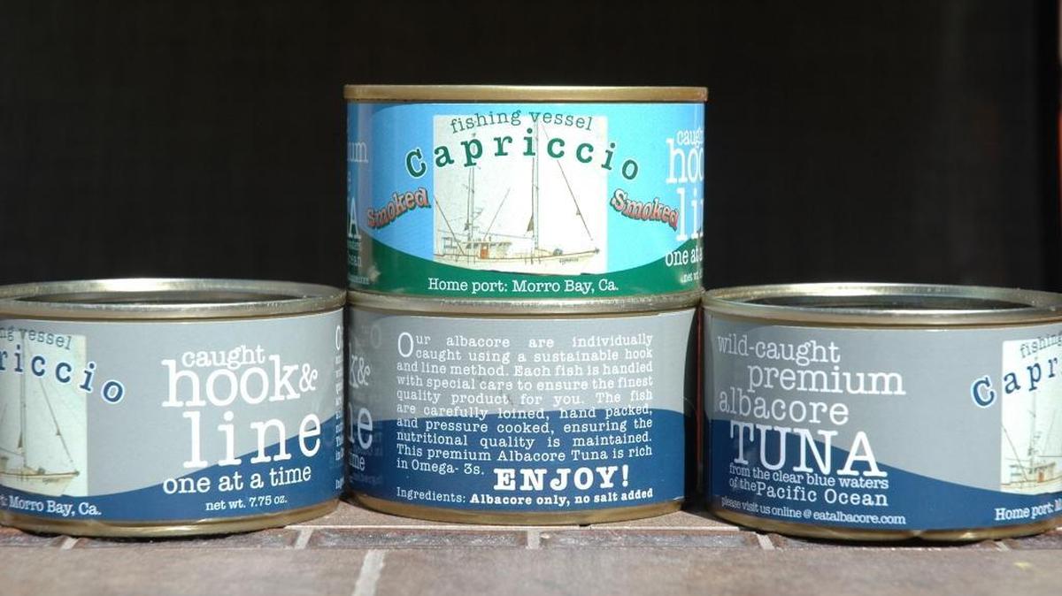 Wild, line-caught albacore from the fishing vessel Capriccio is sold at select local markets.