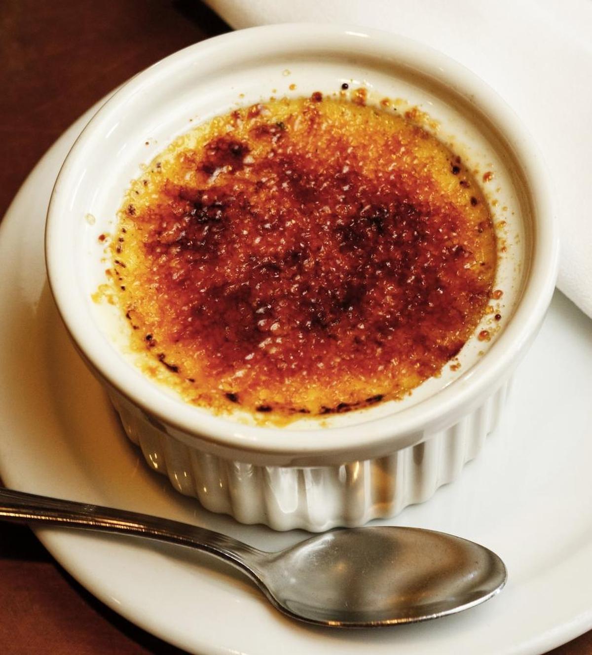 The crème brûlée at McPhee's Grill in Templeton