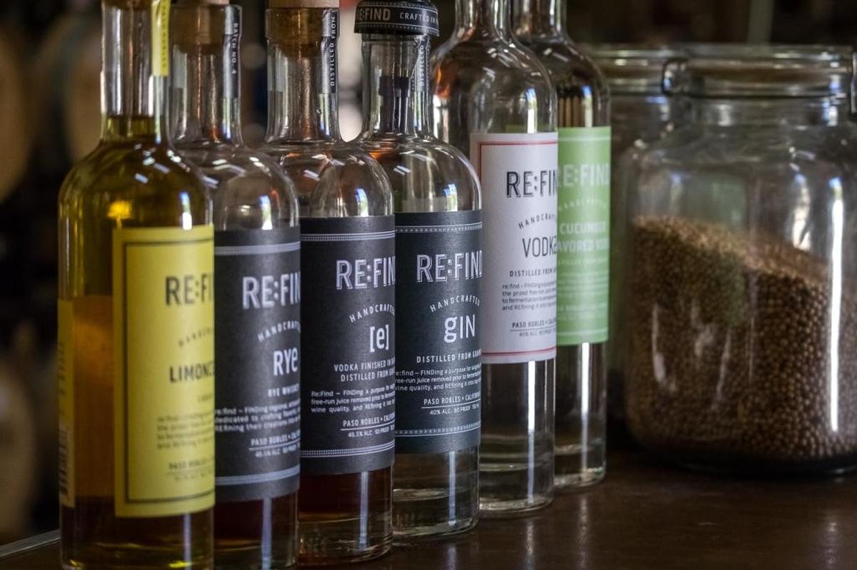 Re:Find Handcrafted Spirits in Paso Robles makes bourbon, rye and whiskey as well as gin and vodka.
